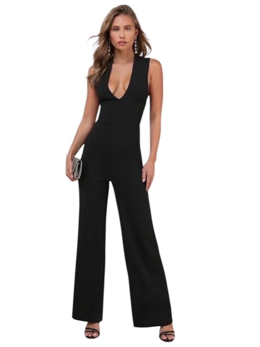 Lulus ($110) Backless Black Jumpsuit - W 15
